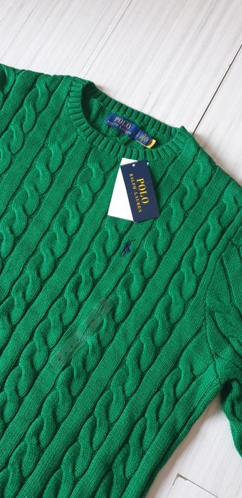 POLO Ralph Lauren Cable Cotton / Knit / L НОВО! ОРИГИНАЛ Мъжки Пуловер