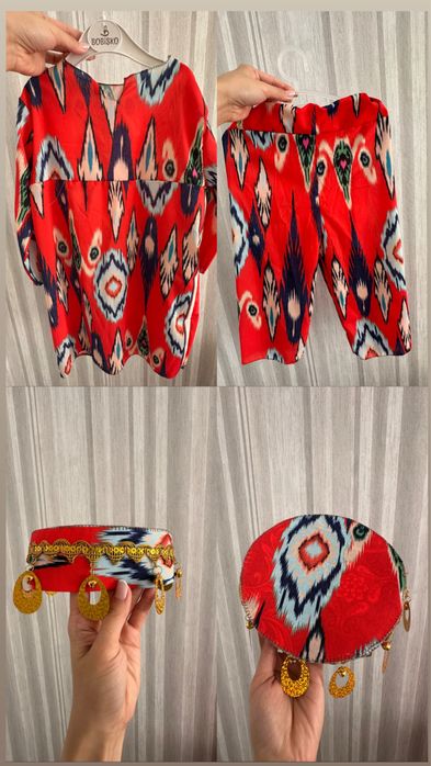 Узбекский костюм для девочки + тюбетейка