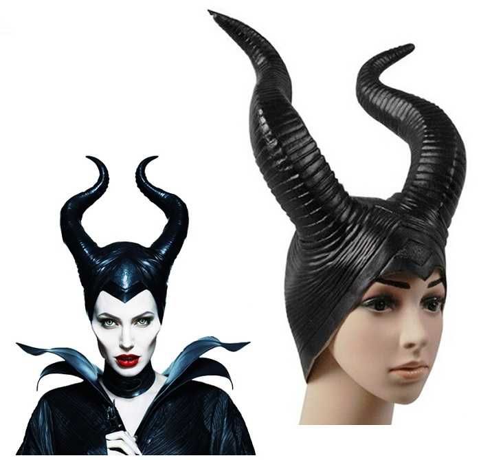Маска рога рожки Малифисенты на Хэллуин