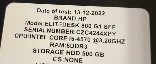 Lot calculatoare I5 Office si Mini PC HP t620