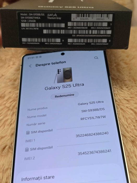 Samsung Galaxy S25 Ultra 256GB Titanium Gray