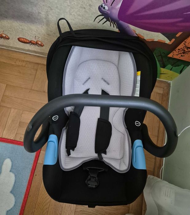 Бебешка комбинирана количка 3в1 Buba - Forester 595, сива