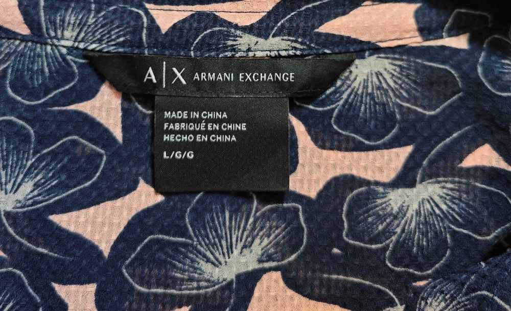 Armani Exchange Оригинална флорална дамска риза размер L