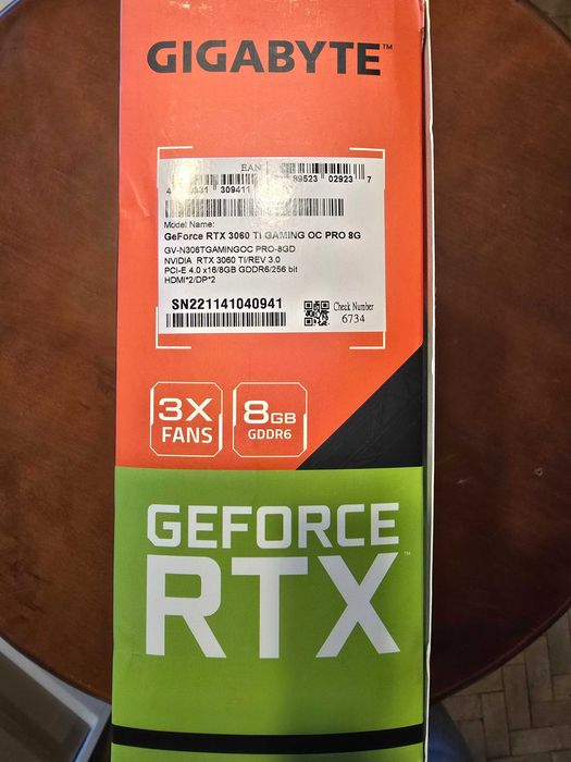 Gigabyte RTX 3060Ti Gaming OC PRO 8G