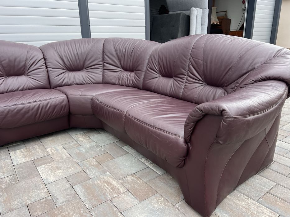 Coltar Living ~ Sufragerie XXL Piele Naturala  Forma U