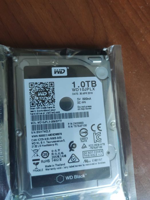 WD Black 1TB WD10JPLX 7200 RPM SATA 6 Gb/s 32MB 9.5 MM 2.5 Inch 2 BUC SIGILATE