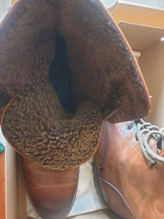 Мъжки зимни обувки Giorgio от естествена кожа Italian HandMade