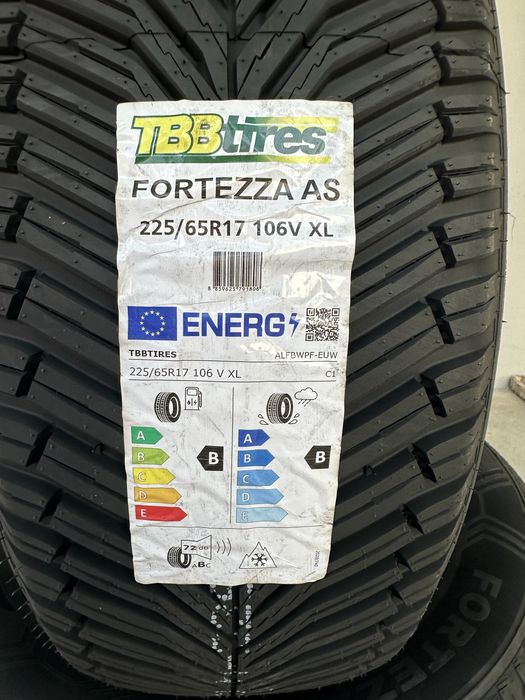 Нови всесезонни гуми TBB TIRES FORTEZZA AS 225/65R17 106V XL 2256517