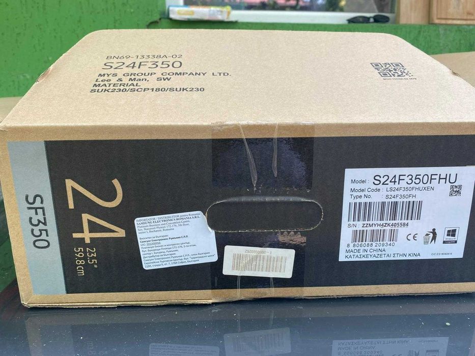 Monitor Gaming LED PLS SAMSUNG S24F350FHU, 23.5", Full HD, 60Hz, negru