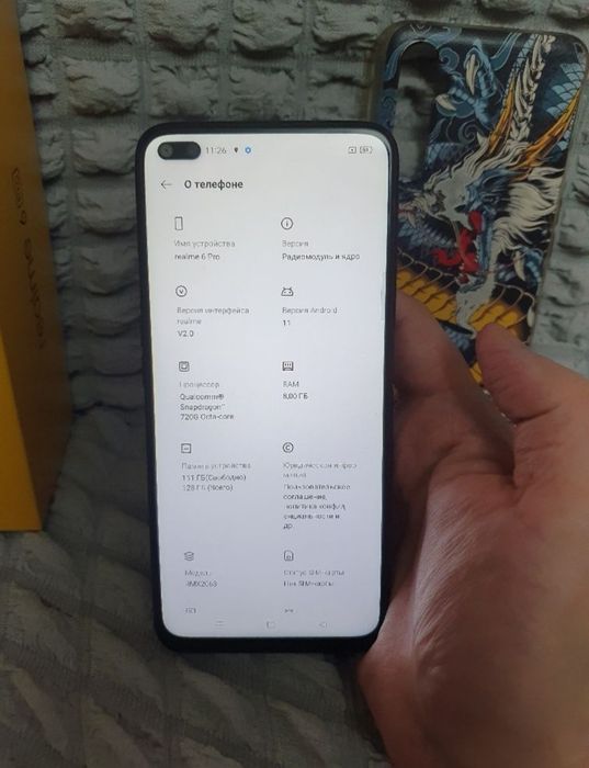 Srochna sotiladi Realme 6 Pro 8/128GB Orginal Karobka dakument Bor