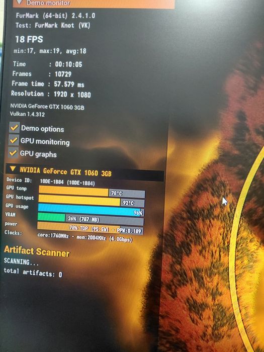 Видеокарта 1060 3 gb 192 bit