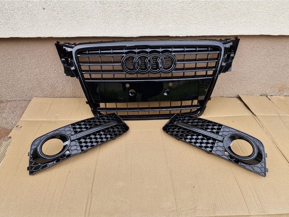Grila grile Audi A4 B8 NOI 2008-2012 Negru Lucios