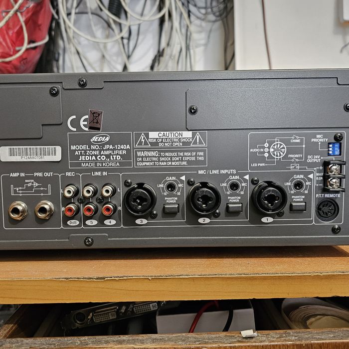Amplificator JPA-1240A Mixer amplificator 240W/100V cinci canale