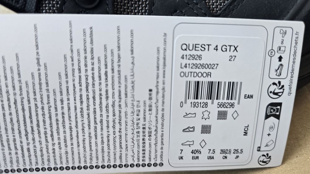 Salomon Quest 4 Gore-Tex bocanci impermeabili 40.5