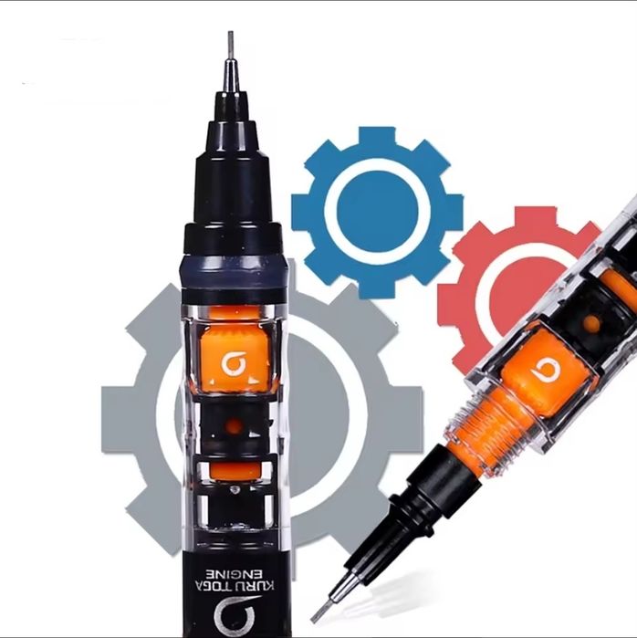 Creion mecanic pentru desen cu rotatie automata a minei