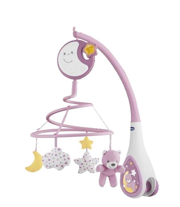 Въртележка за легло Chicco, Музикална, Розов