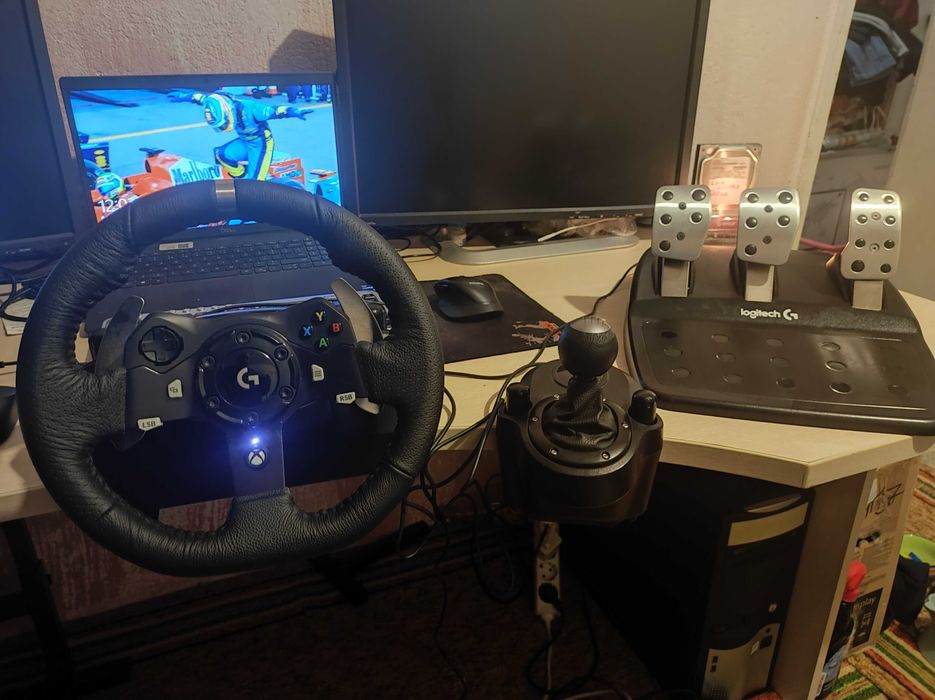 С ГАРАНЦИЯ 1Г! Logitech G920 за PC, лаптоп и XBox волан със скорости