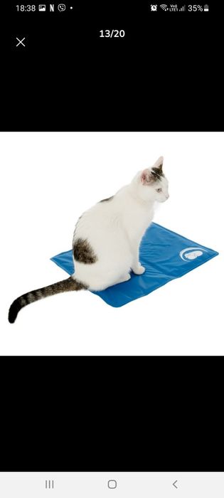 Охлаждаща постелка за котки и малки кучета, 52/42 см