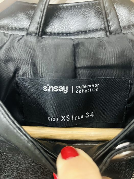 Geaca piele noua Xs 34