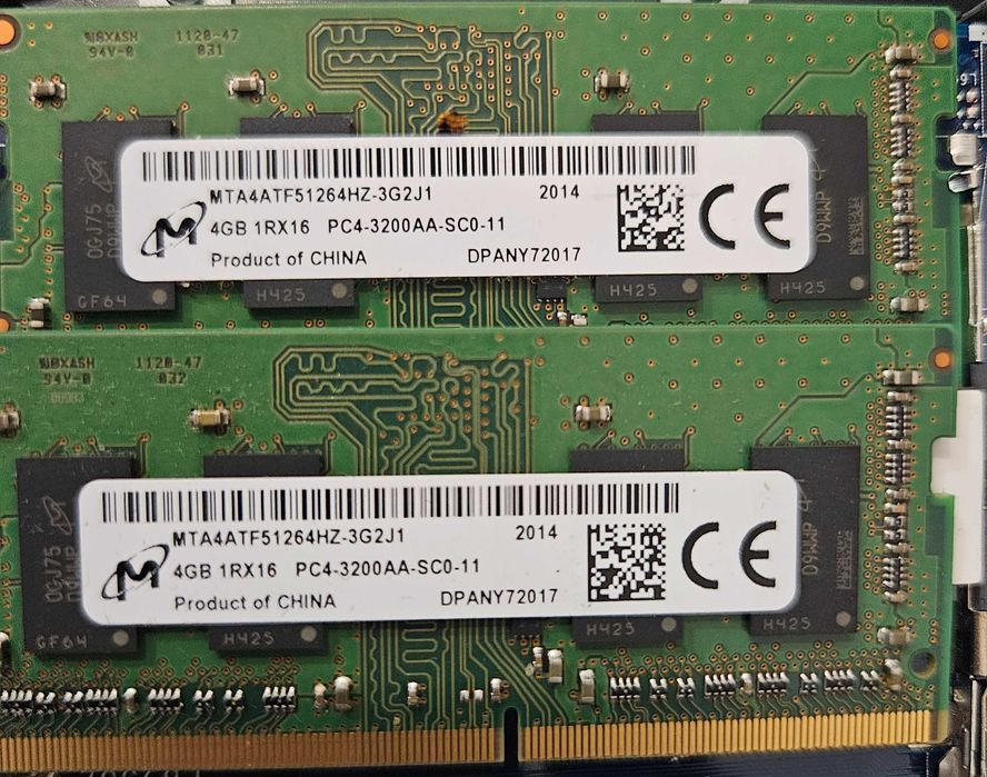 Memorii laptop DDR4 2x 4Gb 3200Mhz