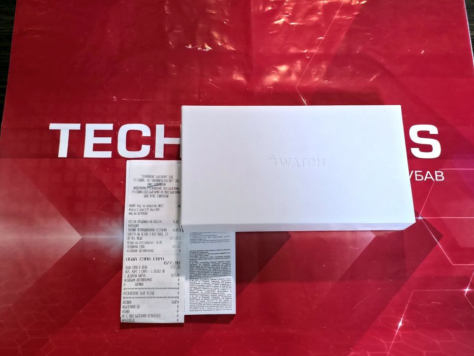 КАТО НОВ 49mm Apple watch Ultra 3 Гаранция Технополис 2028 Natural Titanium Milanese