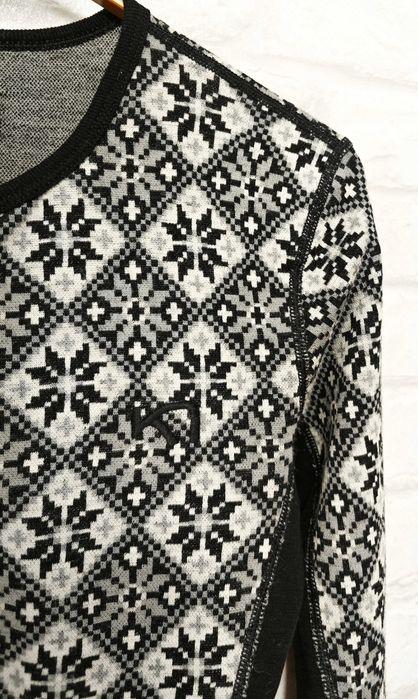 Kari Traa 100% Мерино вълна дамска фланелка размер S