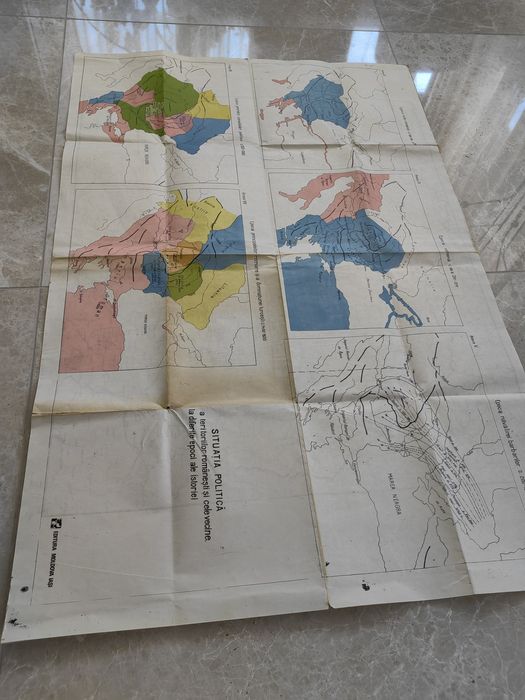 Raritate Cartografică 1916 - Hartă Dublă

„Schiţa Frontierelor", Ed. M