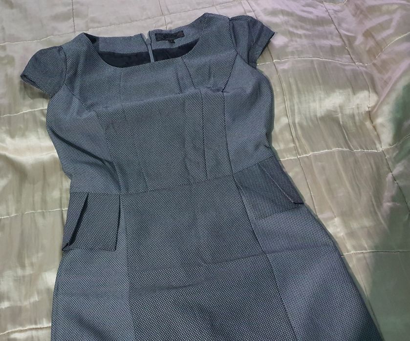 Rochie office NEXT gri, de birou, ocazii, S / M