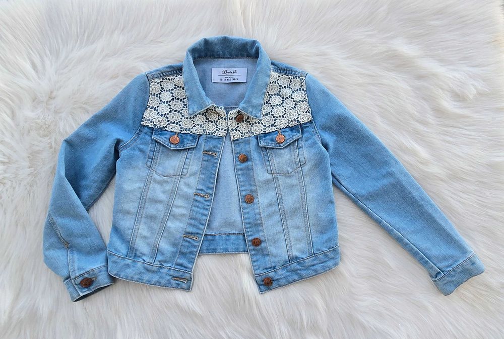 Детско дънково яке 10-11 години