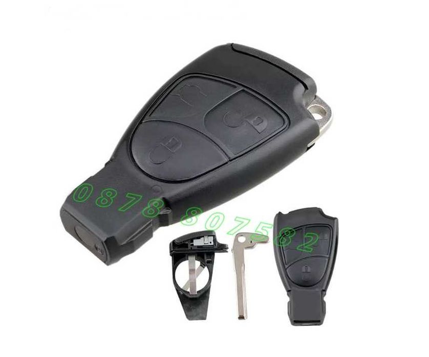 Кутия кутийка за ключ дистанционно Мерцедес 2 / 3 бутона държач рибка