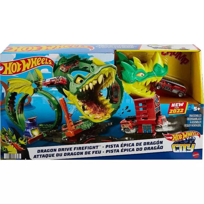 Хот Вилс Атака огненого дракона Hot Wheels Dragon Drive Firefight