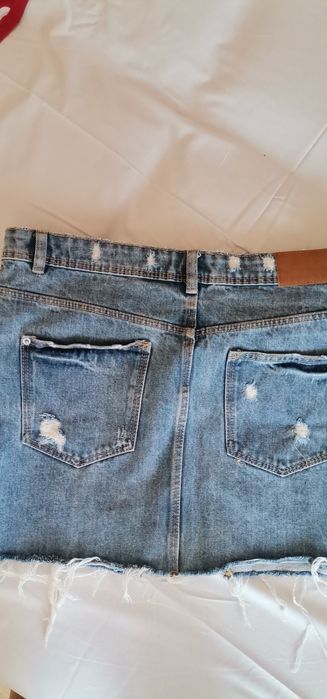 Къса дънкена пола Зара