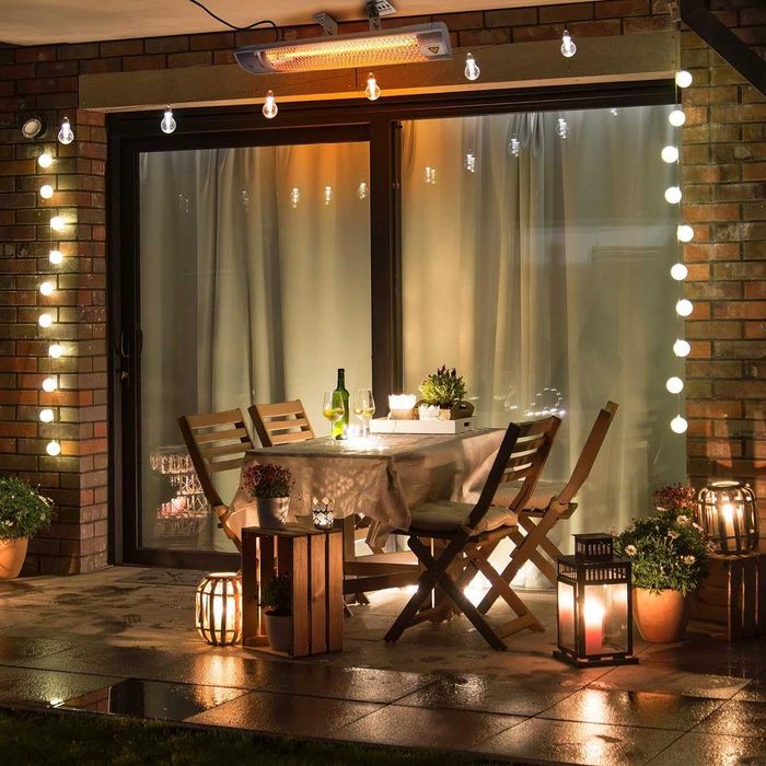 Инфрачервен нагревател Alpina 2000W с дистанционно управление IP55