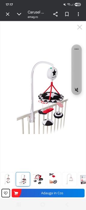 Carusel muzical „Sensory Toys“, Canpol babies NOU