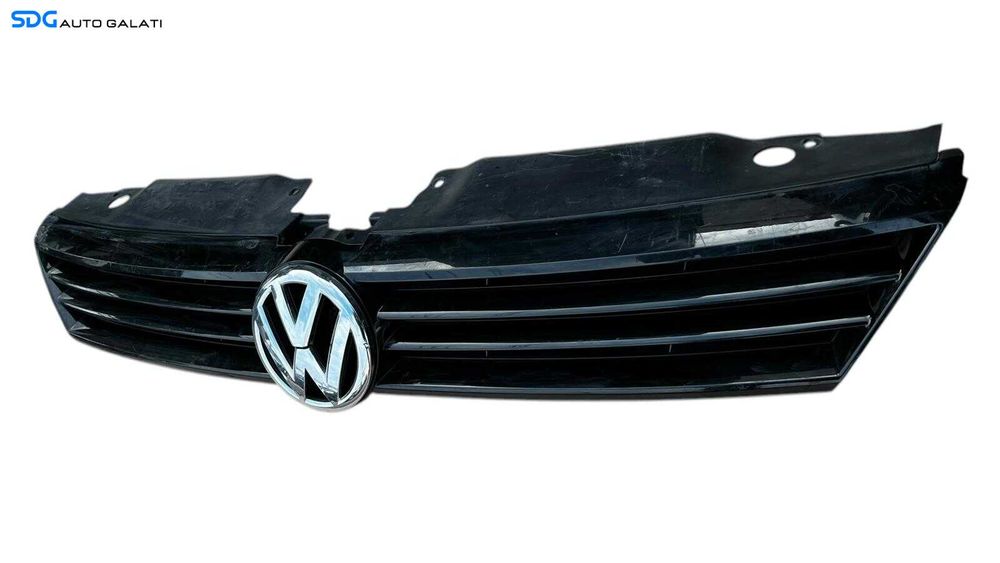 Grila Centrala cu Emblema Bara Spoiler Fata Volkswagen Jetta 4 2011 - 2014 Cod 5C6853653 [L5324]