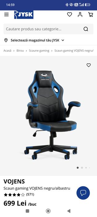 Scaun gaming, stare foarte bună