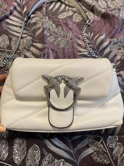 Бяла женска чанта Pinko