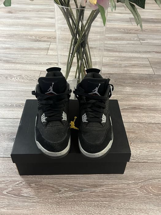 Jordan 4 black canvas