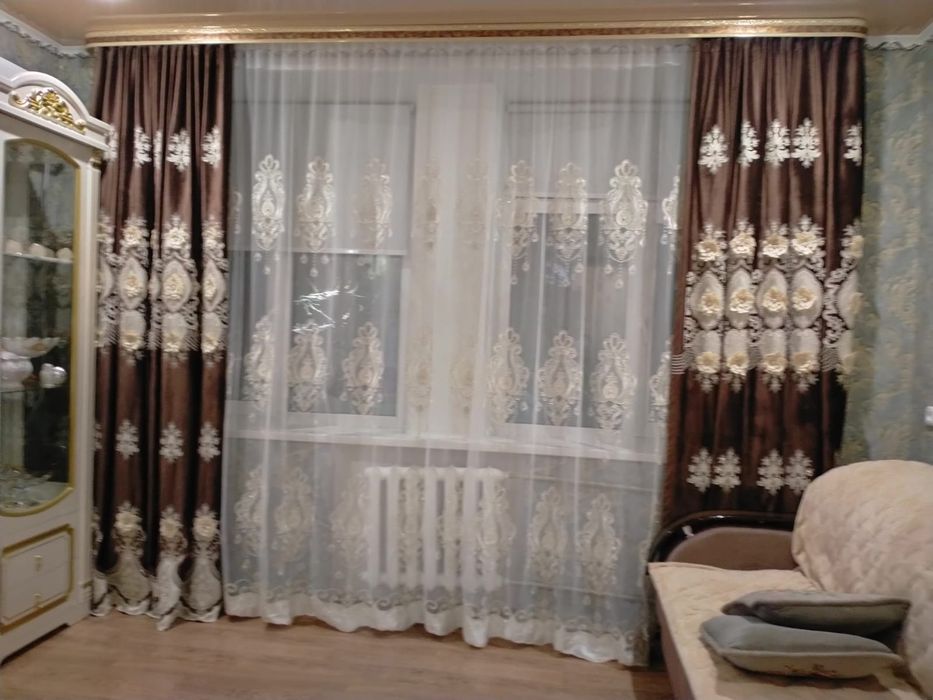 Продам готовый комплект штор +тюль