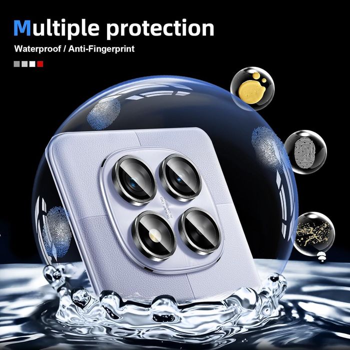 Стъклен протектор за камера тип рингове за xiaomi redmi note 14 pro 5g