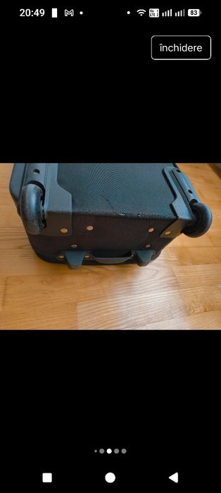 Troler de cabina cu doua roti- Passenger- Eva Trolley Schwarz/Grau