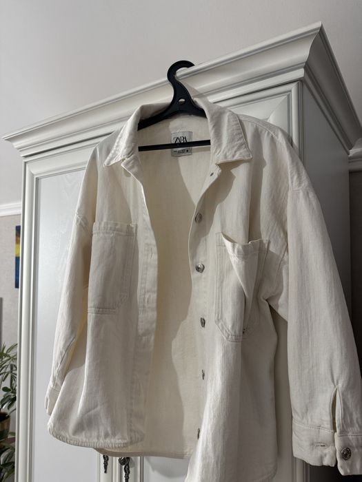 Джинсовка белая от zara