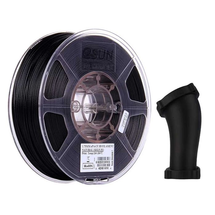Filament 3d PA-CF ESUN - Nailon umplut cu fibră de carbon 1,75 mm 1 kg