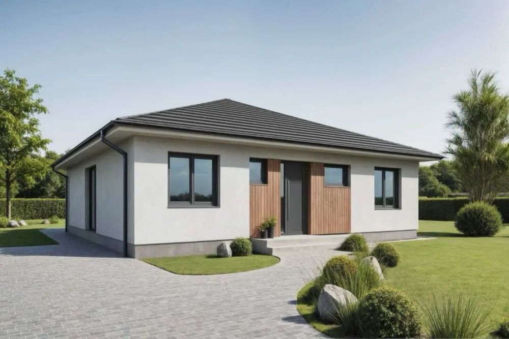 Case pe structura metalica invelite cu panouri sanwich