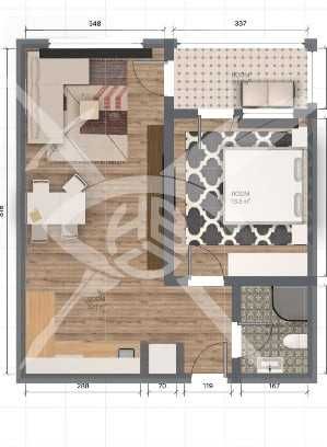 Двустаен апартамент в Изгрев 919-26937