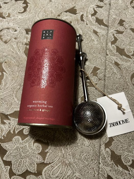 Vand ceai de la Rituals si infuzor inox de la Zara