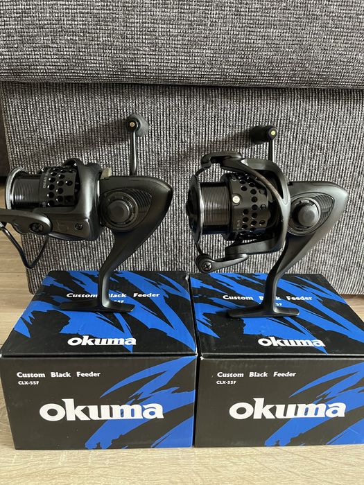 Mulinete Okuma Custom Black Feeder