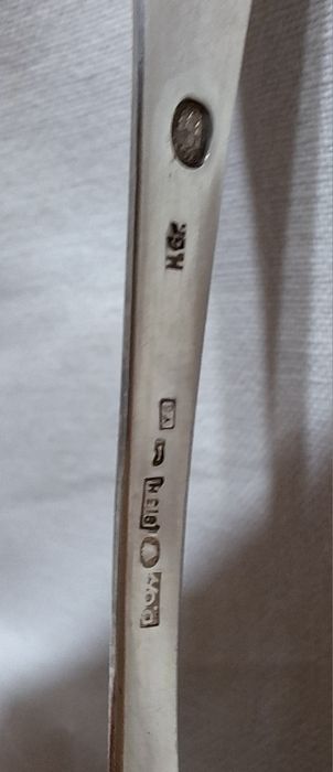 Сребърна лъжичка за маслини