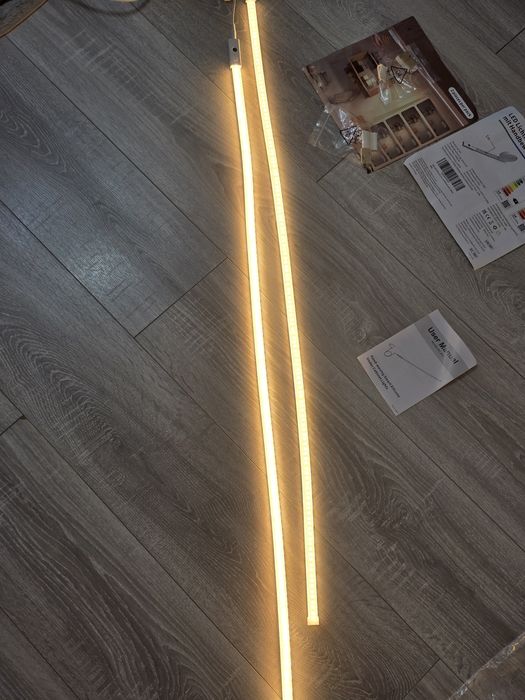 Set 2 benzi LED SIBI LIGHTING 1m sub dulap – Alb, dimabile, cu senzor