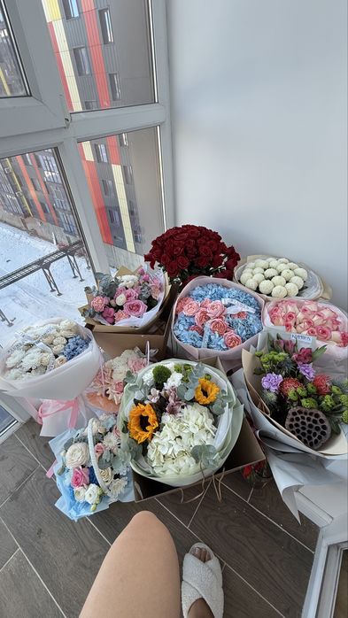 б/у букеты свежие